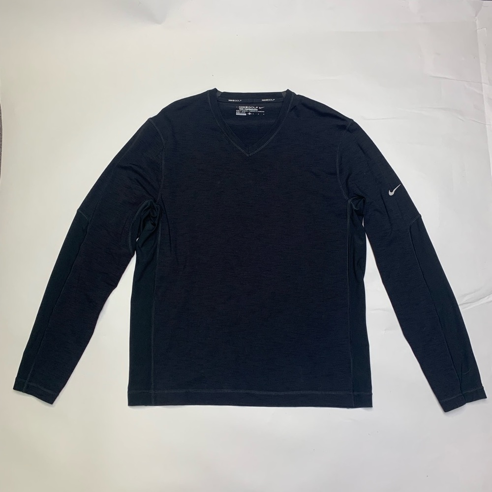 Nike tour performance golf sweater v neck. Color black. Size medium